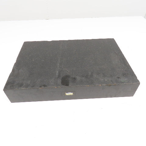 18" x 12" x 3" Thick Black Granite Layout Measurement Surface Plate