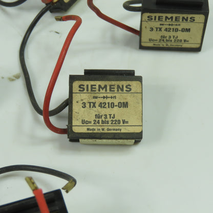 Siemens 3TX4210-0M 24-220VDC Surge Suppressors Lot Of 25