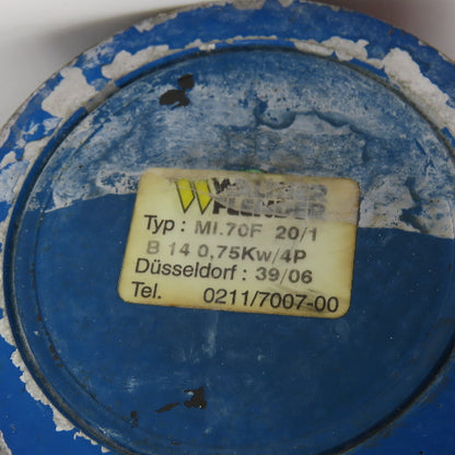 Walther Flender MI.70F .86kW 230-480V 50/60Hz 20:1 85RPM Mixer Gear Motor
