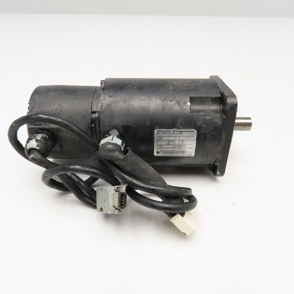 Yaskawa USAHEM-02VYU11 200W 8000RPM AC Servo Motor 0.24Nm 2.3A 14mm Shaft