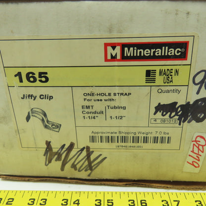 Minerallac 44563 1-1/4" One Hole Conduit Straps Lot Of 96