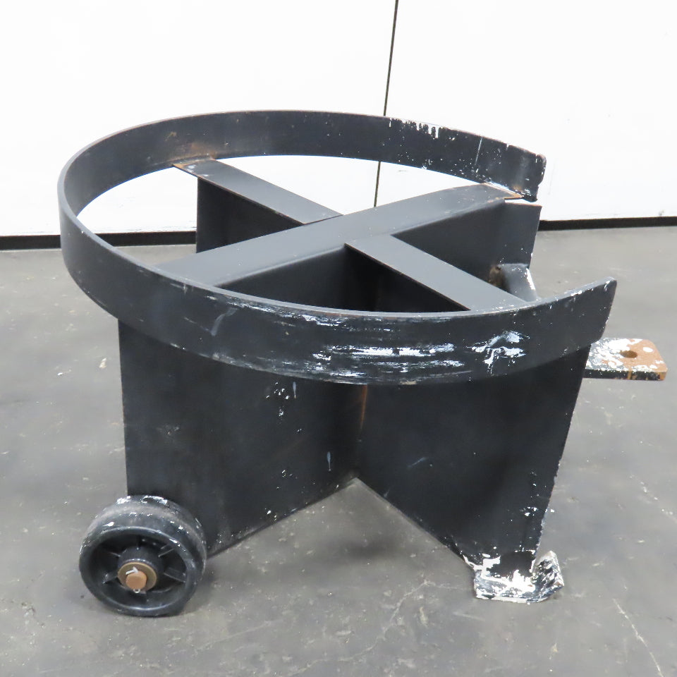 Heavy Duty Industrial 55 Gallon Drum Transport Dolley 2 Wheel Needs Handle