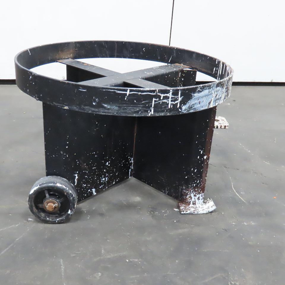 Heavy Duty Industrial 55 Gallon Drum Transport Dolley 2 Wheel Needs Handle