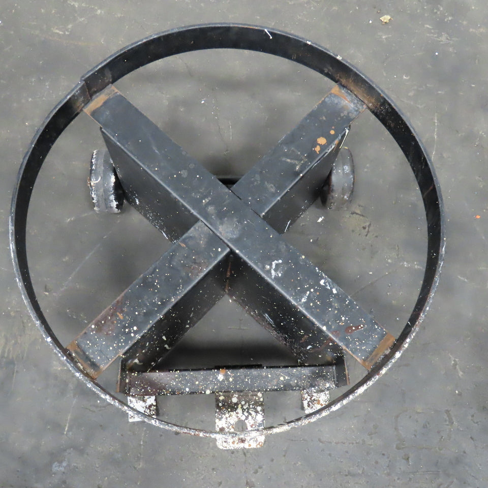 Heavy Duty Industrial 55 Gallon Drum Transport Dolley 2 Wheel Needs Handle