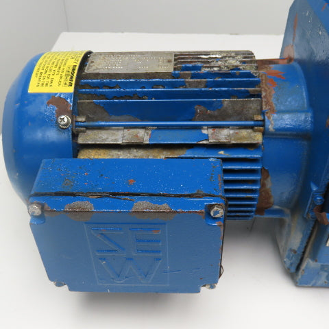Sew 107.31:1 Ratio 3Hp 2 Speed Gear Motor Varimot Drive 3.8/18RPM Output