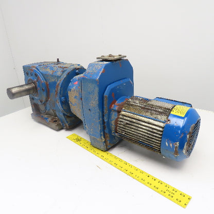 Sew 107.31:1 Ratio 3Hp 2 Speed Gear Motor Varimot Drive 3.8/18RPM Output