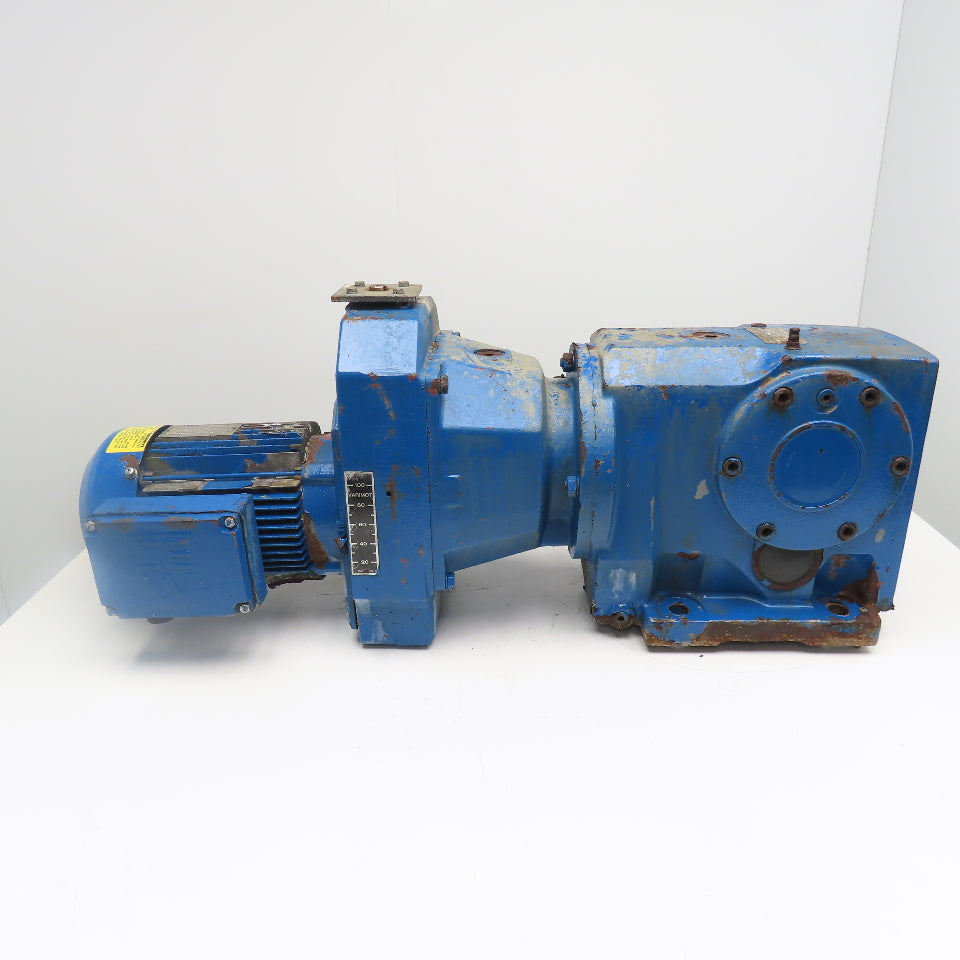 Sew 107.31:1 Ratio 3Hp 2 Speed Gear Motor Varimot Drive 3.8/18RPM Output