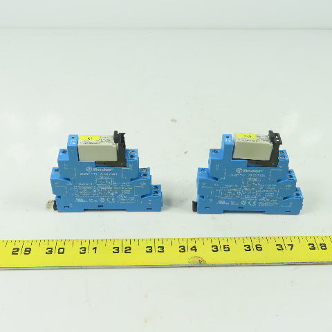 Finder 93.02.7.024 8-pin Relay Socket Din Rail 250V 10A Lot of 2