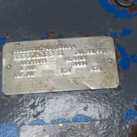 Sew 107.31:1 Ratio 3Hp 2 Speed Gear Motor Varimot Drive 3.8/18RPM Output