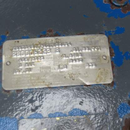 Sew 107.31:1 Ratio 3Hp 2 Speed Gear Motor Varimot Drive 3.8/18RPM Output
