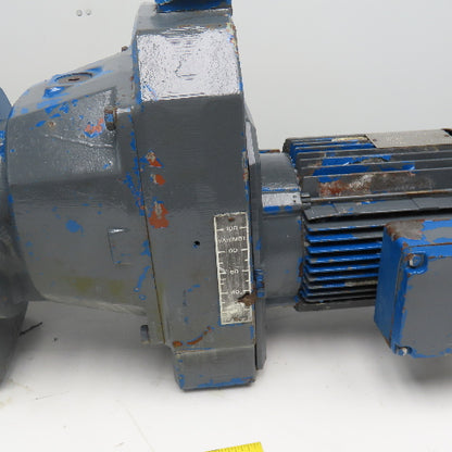 Sew 107.31:1 Ratio 3Hp 2 Speed Gear Motor Varimot Drive 3.8/18RPM Output