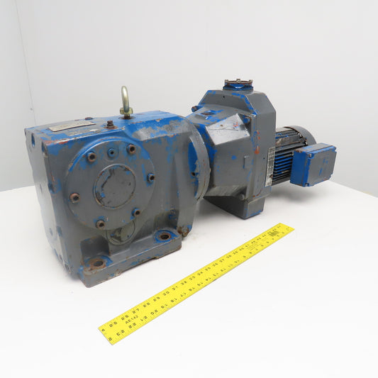 Sew 107.31:1 Ratio 3Hp 2 Speed Gear Motor Varimot Drive 3.8/18RPM Output