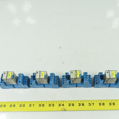 Finder 94.84.2 14-Pin Relay Socket 24VDC Lot Of 4