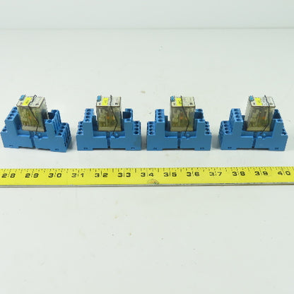 Finder 94.84.2 14-Pin Relay Socket 24VDC Lot Of 4