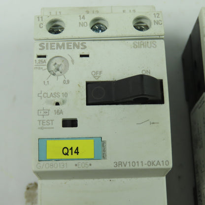 3RV1011-0KA10 690V 3R Circuit Breaker 0.9-1.25A Lot Of 4