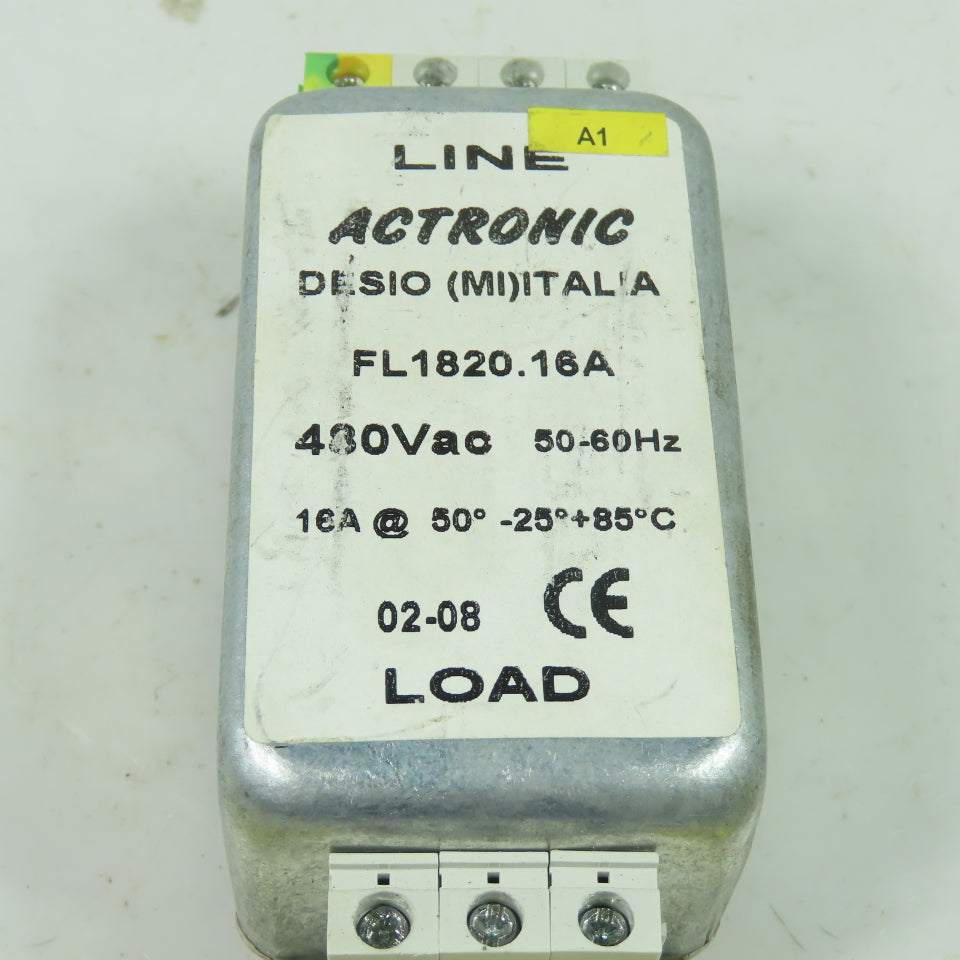 FL1820.16A 480VAC Line Filter 50/60Hz 16A