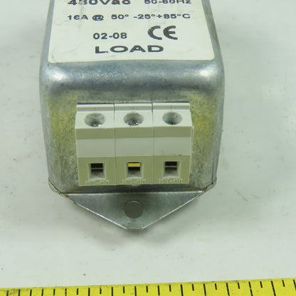 FL1820.16A 480VAC Line Filter 50/60Hz 16A