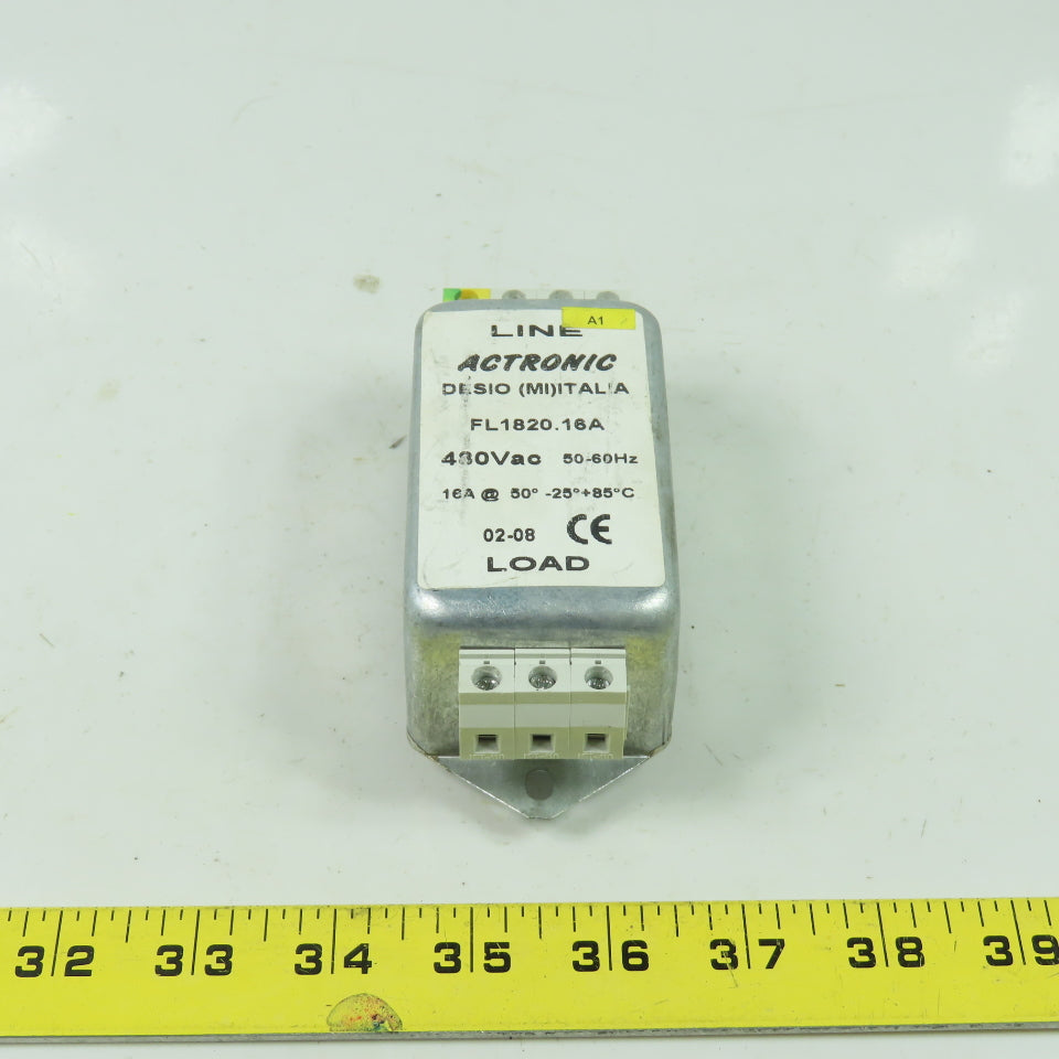 FL1820.16A 480VAC Line Filter 50/60Hz 16A