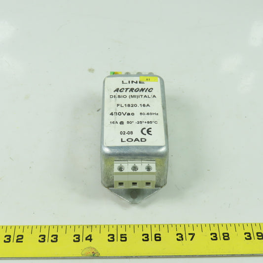 FL1820.16A 480VAC Line Filter 50/60Hz 16A