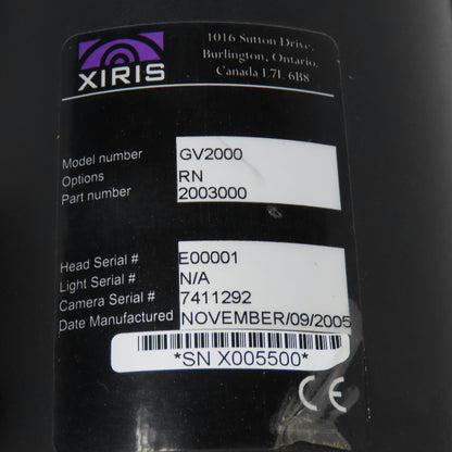 Xiris Automation 2003000 GV2000 Weld Inspection Camera