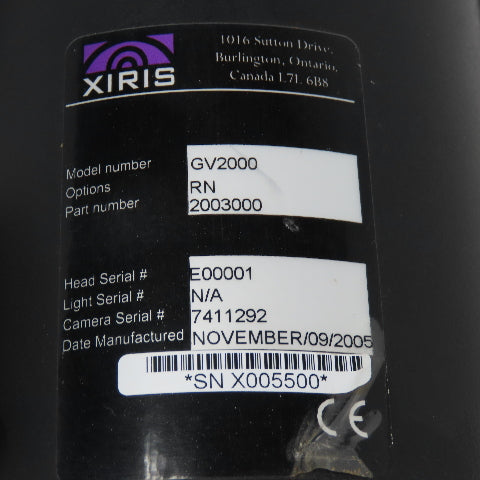 Xiris Automation 2003000 GV2000 Weld Inspection Camera