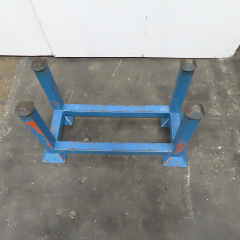 30" x 14" x 14" Deep Portable Steel Stacking Bar Pipe Tube Storage Rack Lot Of 5