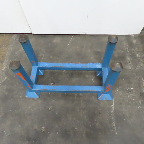 30" x 14" x 14" Deep Portable Steel Stacking Bar Pipe Tube Storage Rack Lot Of 5