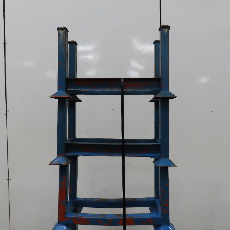 30" x 14" x 14" Deep Portable Steel Stacking Bar Pipe Tube Storage Rack Lot Of 5