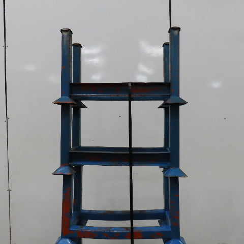 30" x 14" x 14" Deep Portable Steel Stacking Bar Pipe Tube Storage Rack Lot Of 5