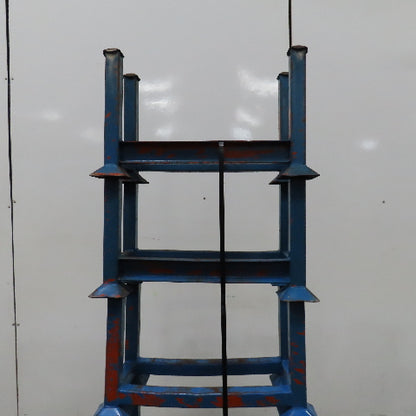 30" x 14" x 14" Deep Portable Steel Stacking Bar Pipe Tube Storage Rack Lot Of 5