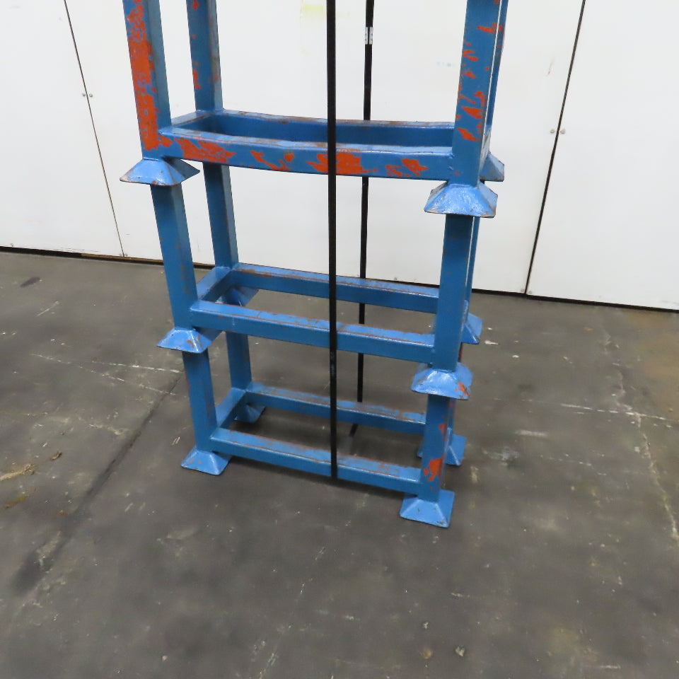 30" x 14" x 14" Deep Portable Steel Stacking Bar Pipe Tube Storage Rack Lot Of 5