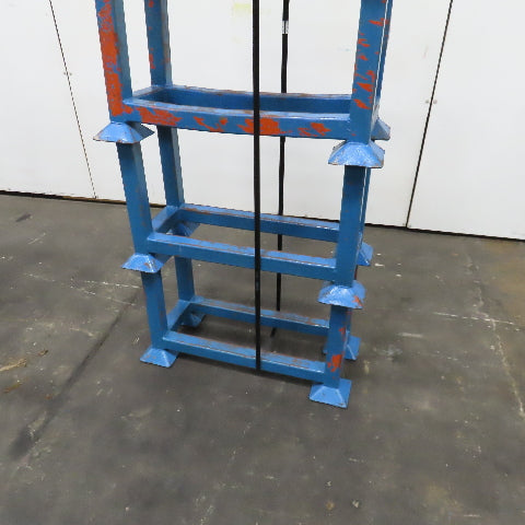 30" x 14" x 14" Deep Portable Steel Stacking Bar Pipe Tube Storage Rack Lot Of 5
