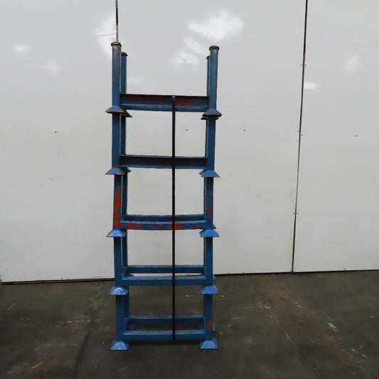 30" x 14" x 14" Deep Portable Steel Stacking Bar Pipe Tube Storage Rack Lot Of 5