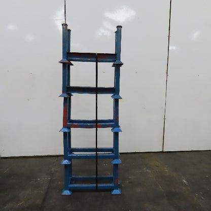 30" x 14" x 14" Deep Portable Steel Stacking Bar Pipe Tube Storage Rack Lot Of 5