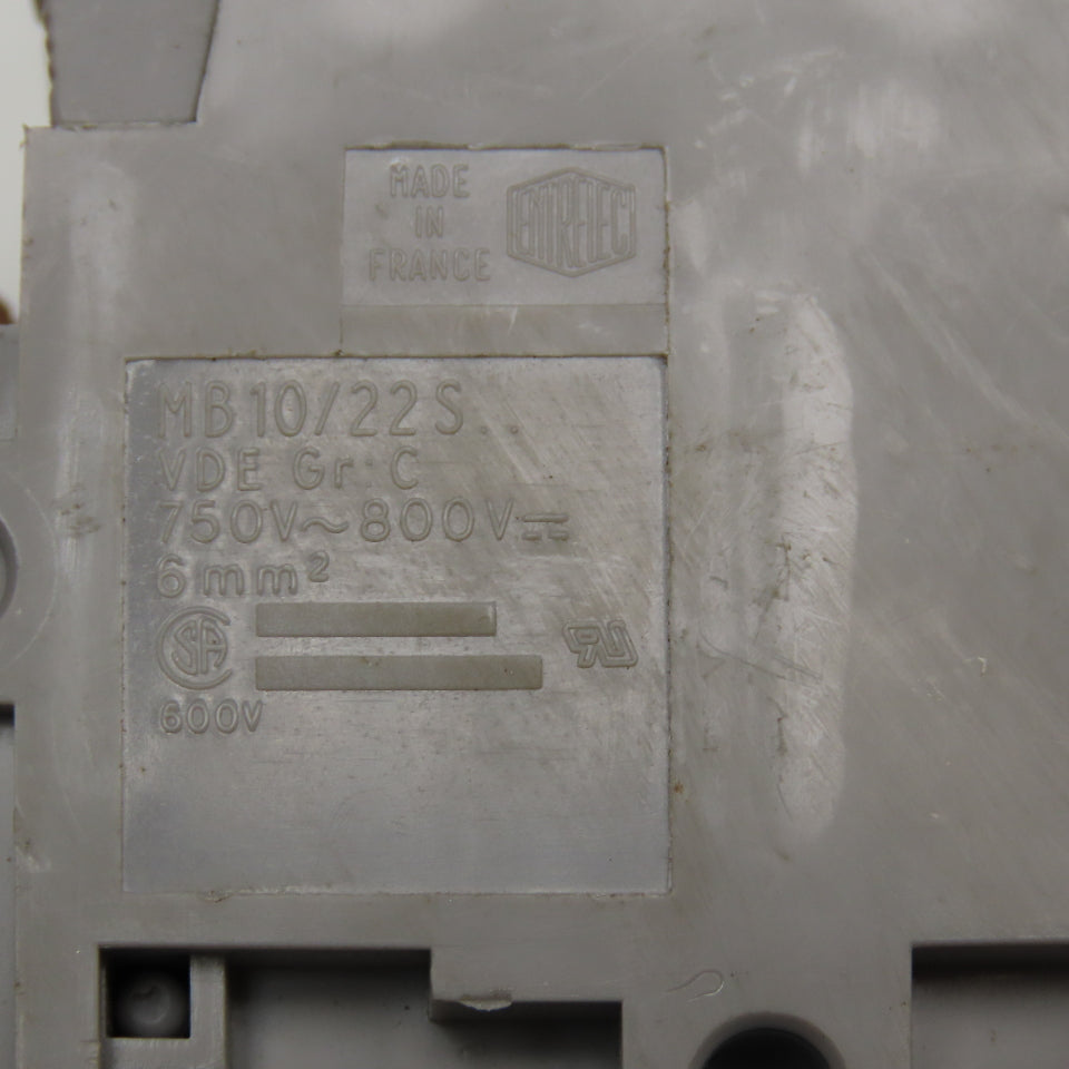 Entrelec MB10/22S 750-800V AC/DC Fuse Holder Lot Of 19