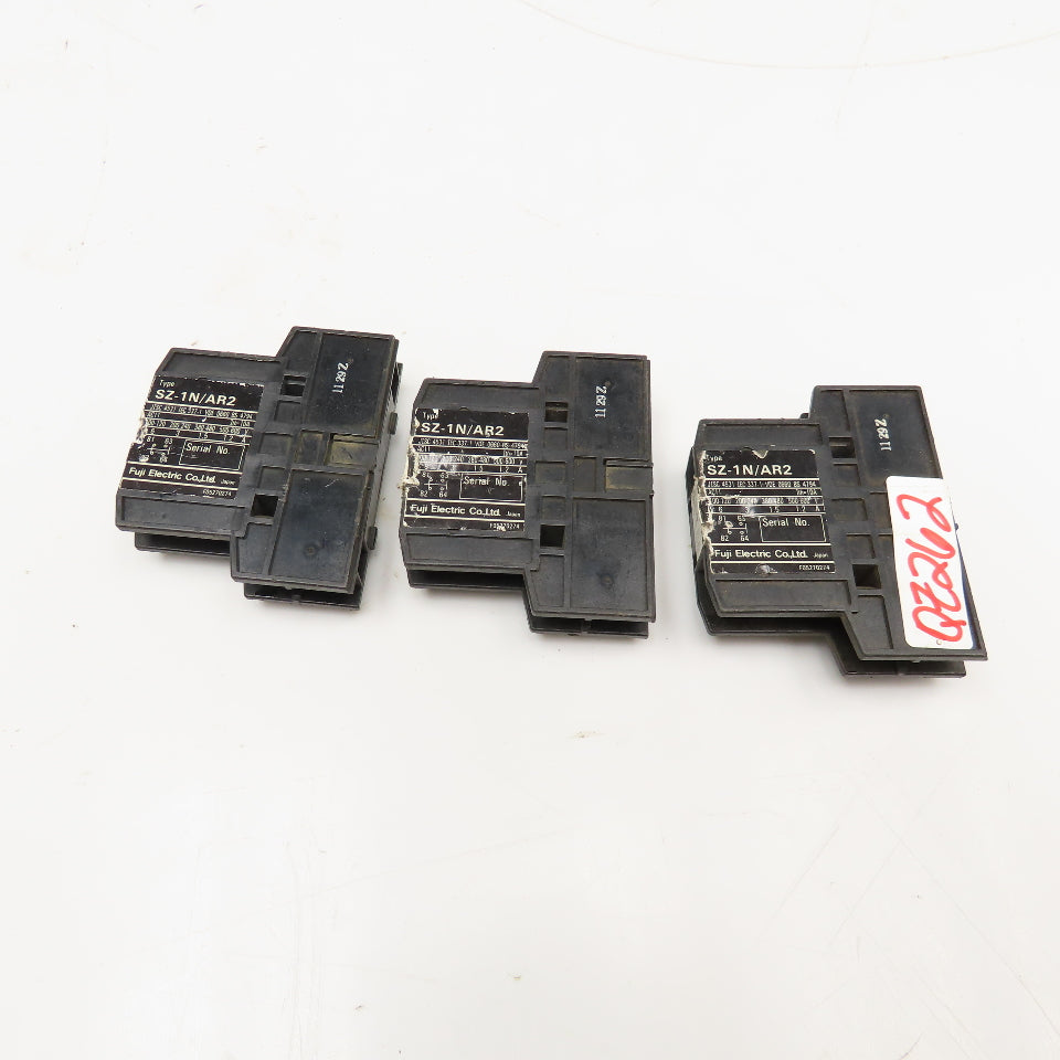 Fuji Electric SZ-1N/AR2 Auxiliary Contact Lot Of 3