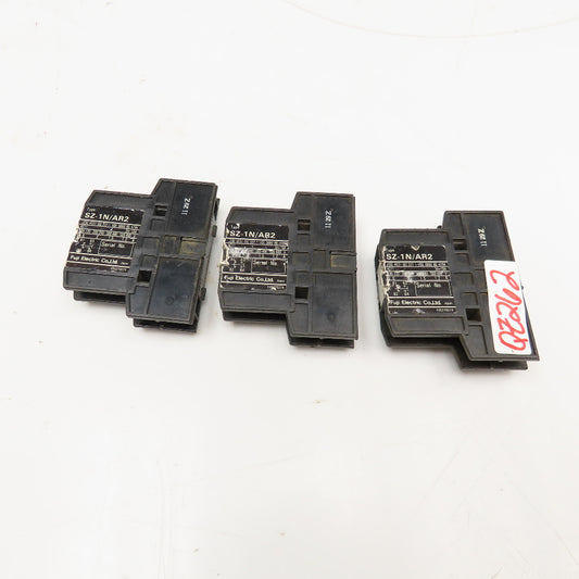 Fuji Electric SZ-1N/AR2 Auxiliary Contact Lot Of 3