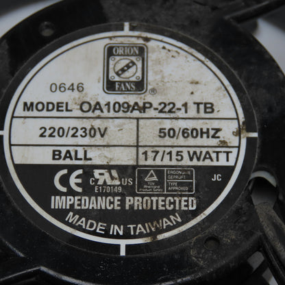 Orion OA109AP-22-1 220/230V 50/60Hz Cooling Fan Lot Of 3