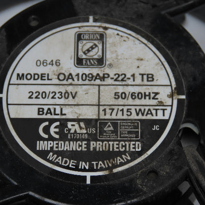 Orion OA109AP-22-1 220/230V 50/60Hz Cooling Fan Lot Of 3
