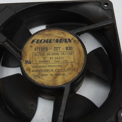 Minebea 4715PS-22T-B30 Flowmax Industrial Cabinet Cooling Fan 220V 1Ph
