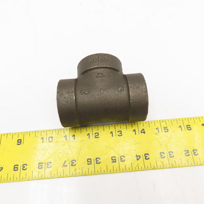 Anvil 1" NPT 300WSP Thick Walled Black Pipe TEE