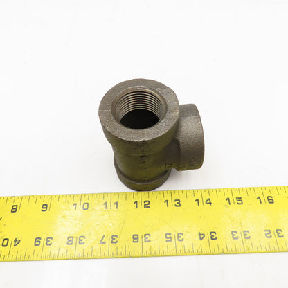 Anvil 1" NPT 300WSP Thick Walled Black Pipe TEE