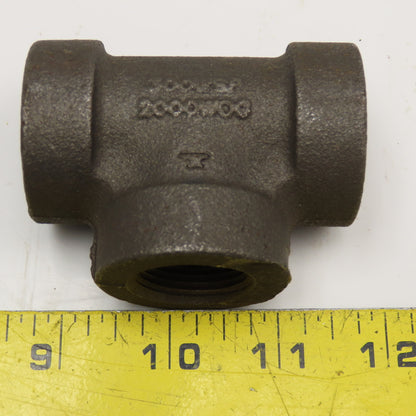 Anvil 3/4" NPT 300WSP Thick Walled Black Pipe TEE