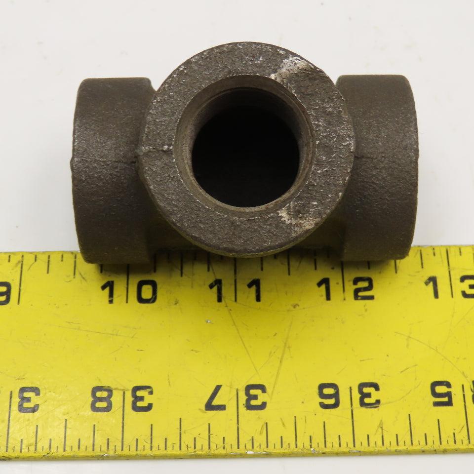 Anvil 3/4" NPT 300WSP Thick Walled Black Pipe TEE