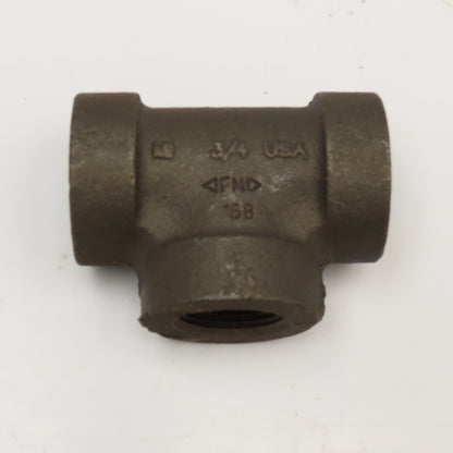 Anvil 3/4" NPT 300WSP Thick Walled Black Pipe TEE