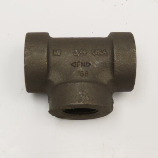 Anvil 3/4" NPT 300WSP Thick Walled Black Pipe TEE