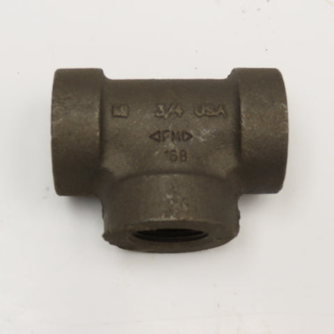 Anvil 3/4" NPT 300WSP Thick Walled Black Pipe TEE