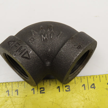 Anvil 1" NPT 300WSP Thick Walled Black Pipe Elbow 90°