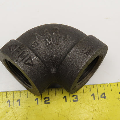 Anvil 1" NPT 300WSP Thick Walled Black Pipe Elbow 90°