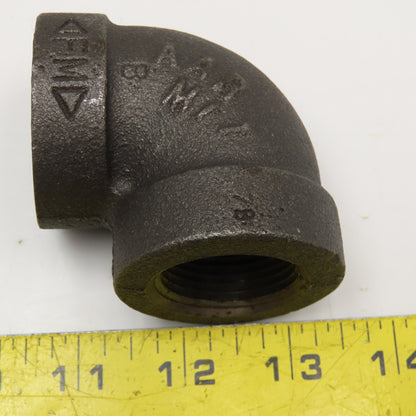 Anvil 1" NPT 300WSP Thick Walled Black Pipe Elbow 90°